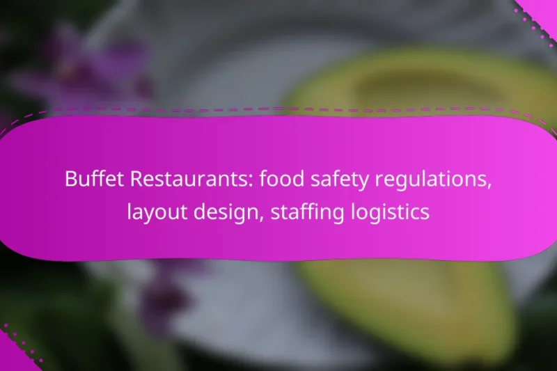Buffet Restaurants: food safety regulations, layout design, staffing logistics